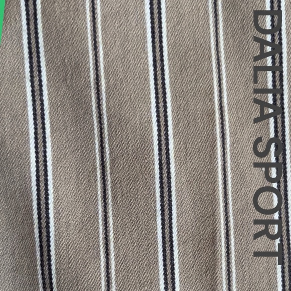 Dalia Sport beige, and grey striped capris - Picture 5 of 7